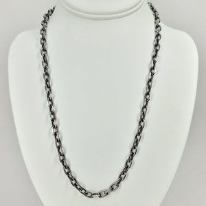 Unisex Paperclip Stainless Steel Necklace NEW